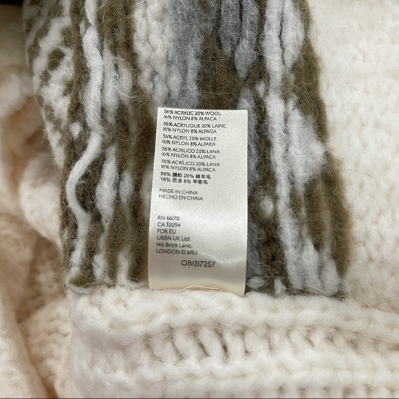 Free People Alpine Crop Mock Neck Sweater XS NWT - Picture 7 of 7